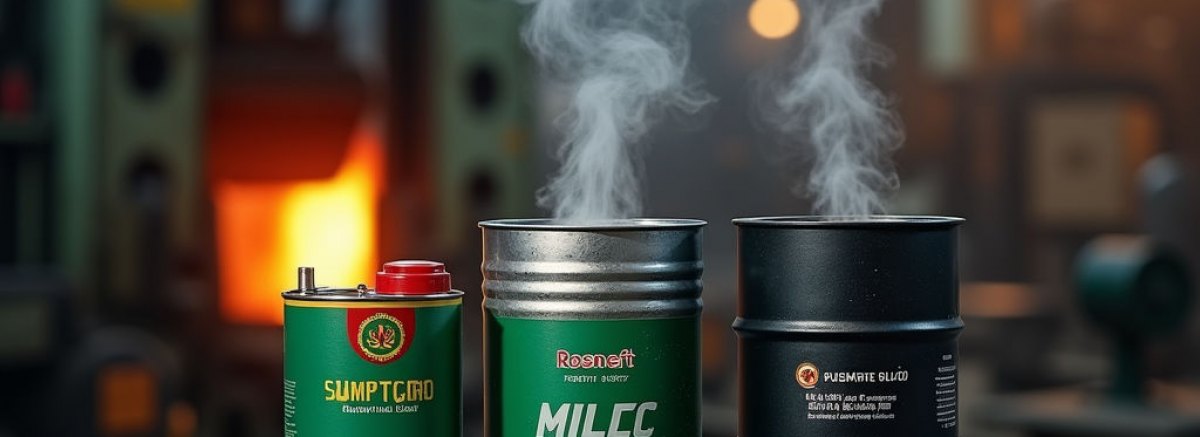 СОЖ, штамповочные и закалочные масла Роснефть: выбор по процессу, безопасности и уходу